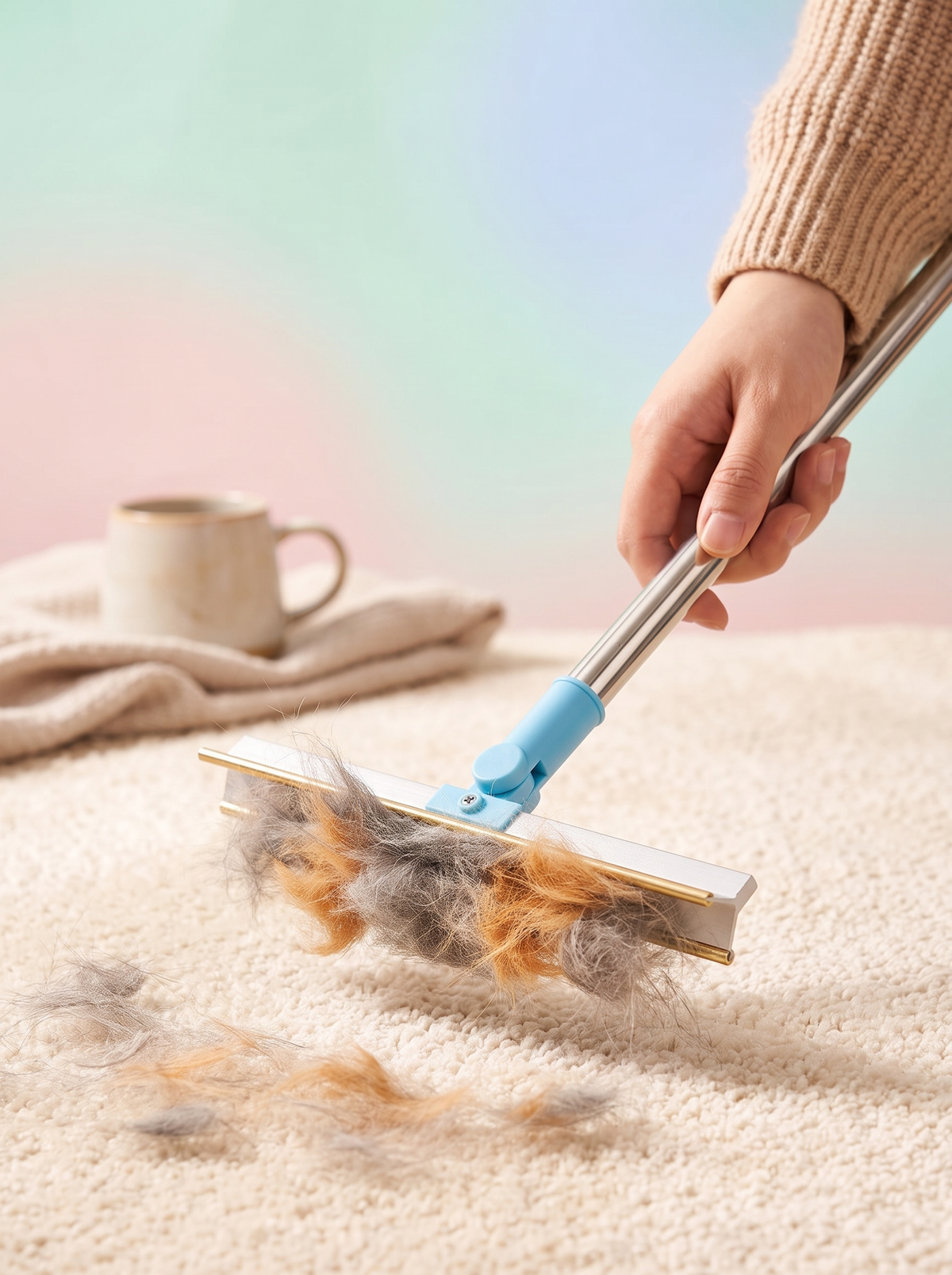 Fur out of the carpet, not into your hands