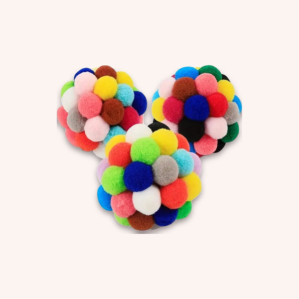 Cat ball toys woollen bell balls - momomoca