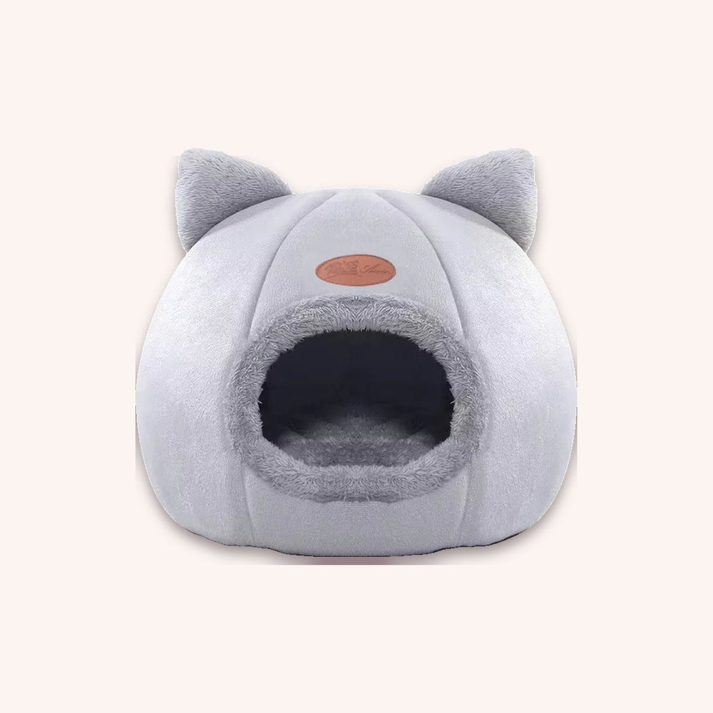 Cat cave bed cosy covered nest - momomoca