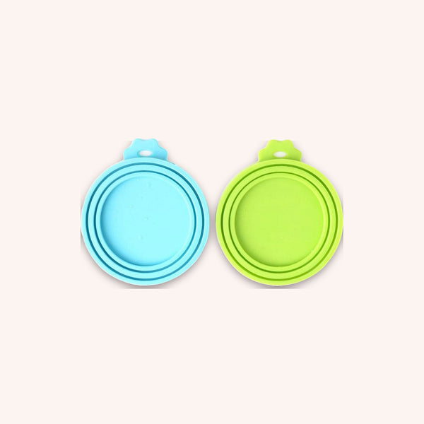 Cat Food Can Lids, Blue & Green Set