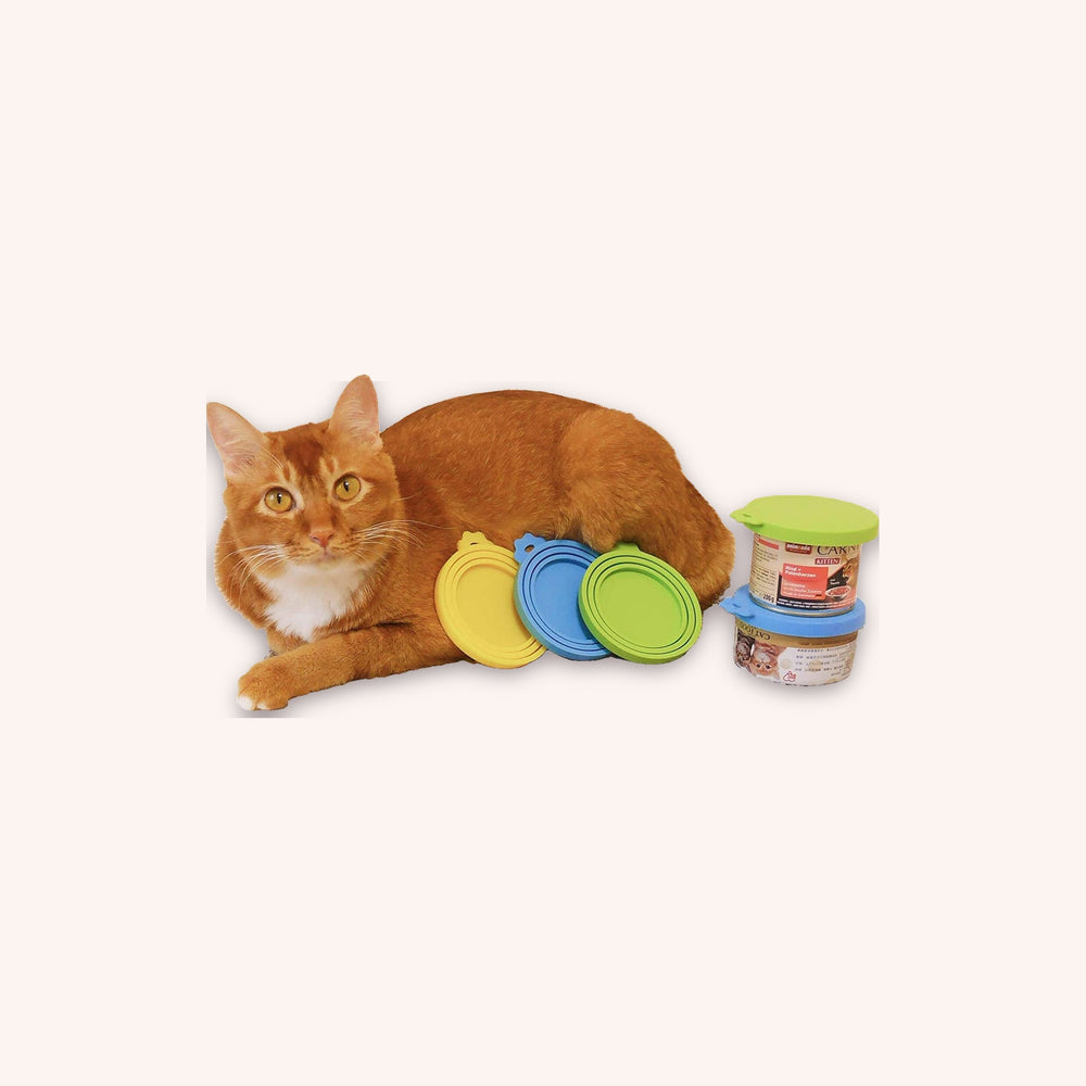 Cat Food Can Lids with Scoop, 3-Pack