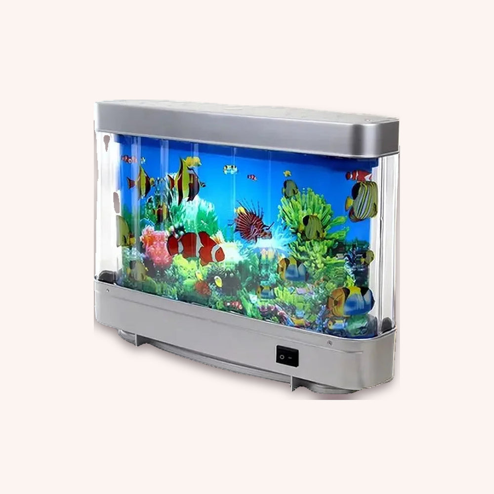 Cat TV Aquarium Lamp with moving fish