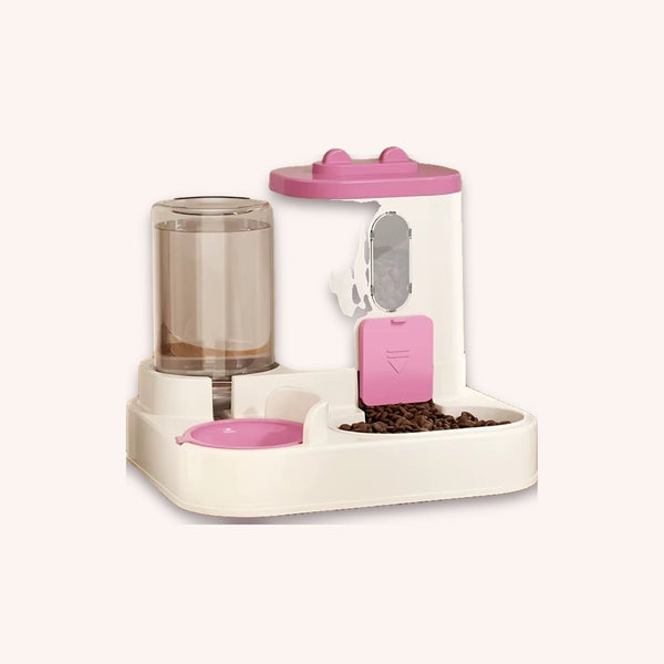 Cat water dispenser 2-in-1 gravity feeder - momomoca