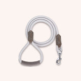Leather-wrapped dog leash - momomoca