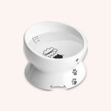 Raised tilted food and water bowl set - momomoca