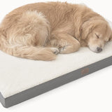 Sherpa dog bed, XL grey - momomoca