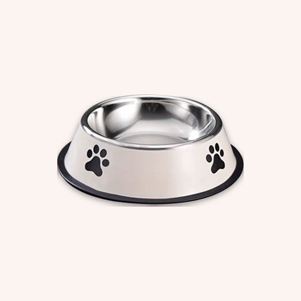 Stainless steel cat bowl anti-tip - momomoca