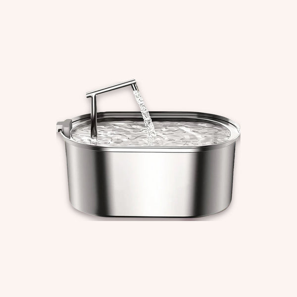 Stainless steel cat water fountain, 3.2L